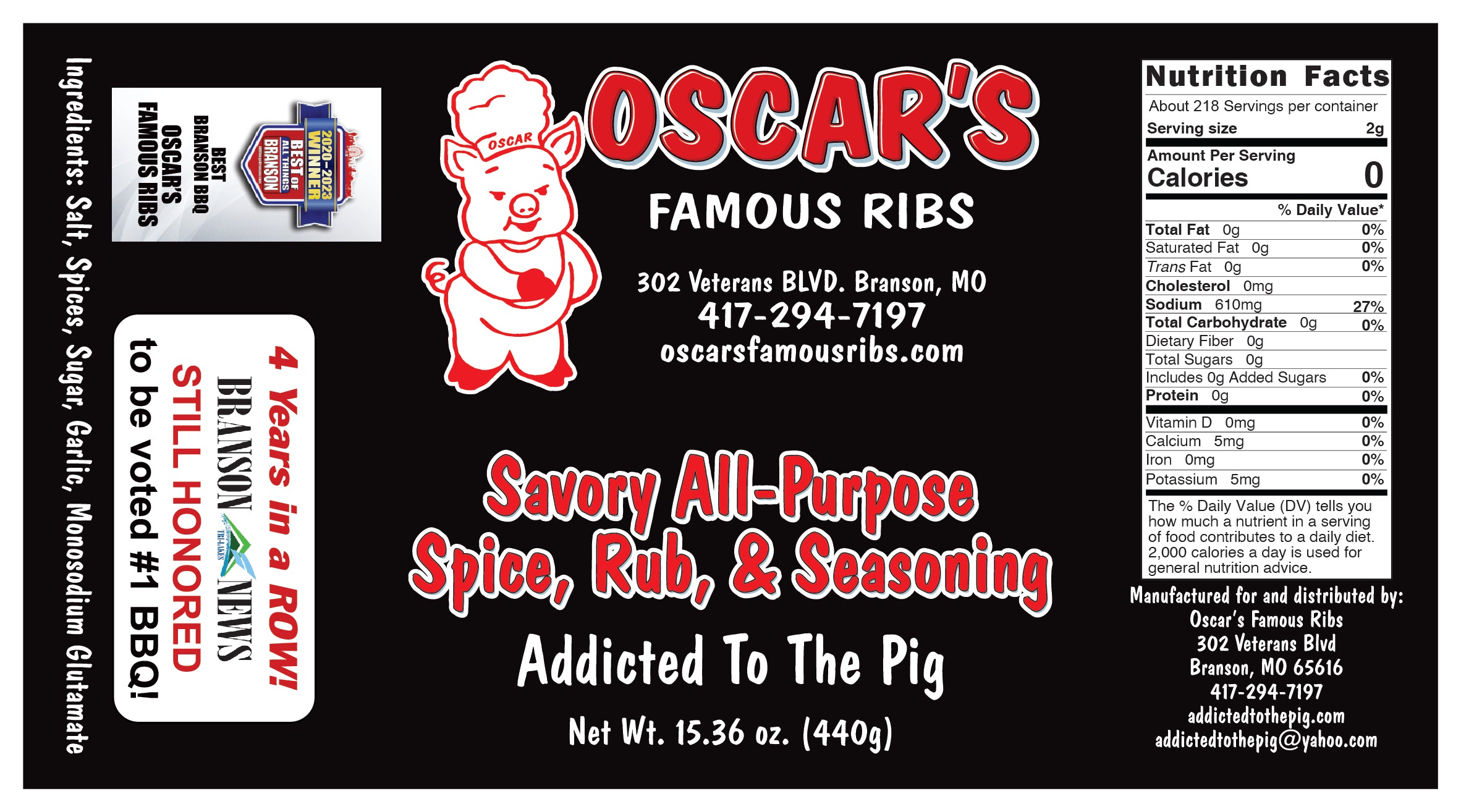 Oscar's All-purpose RUB